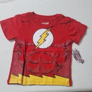 Justice T Shirt Top DC Comics The Flash Barry Allen Superhero Unisex Baby Toddle